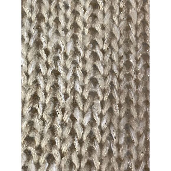 -3. Maurices Women's Acrylic Striped Long Sleeve Sweater Gold Gray Black Small N - Picture 3 of 8